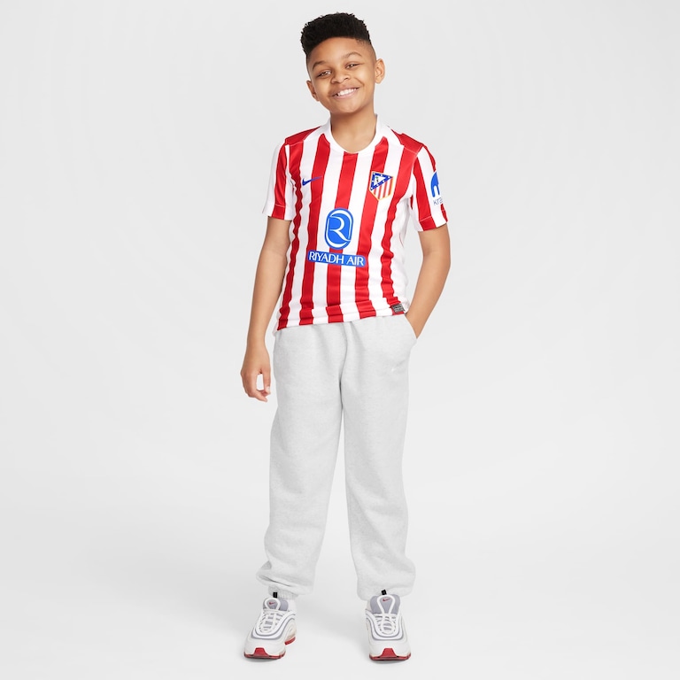 Camisa Atlético de Madrid Nike I 2025/26 Torcedor Pro Infantil - Foto 9