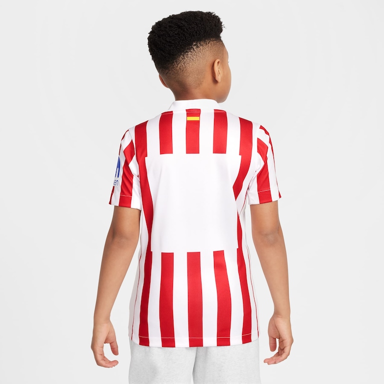 Camisa Atlético de Madrid Nike I 2025/26 Torcedor Pro Infantil - Foto 2