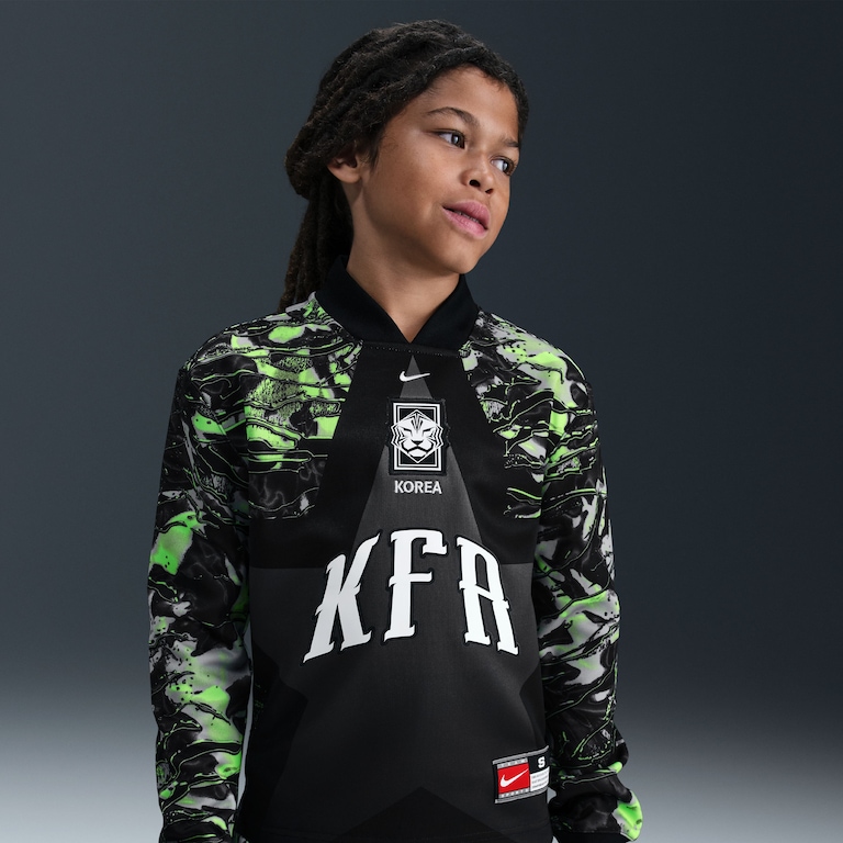 Camisa de Goleiro Coréia Manga Longa 2025/26 Nike Infantil - Foto 1