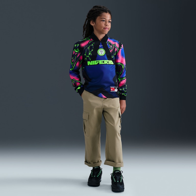Camisa de Goleiro Nigéria Manga Longa 2025/26 Nike Infantil - Foto 2