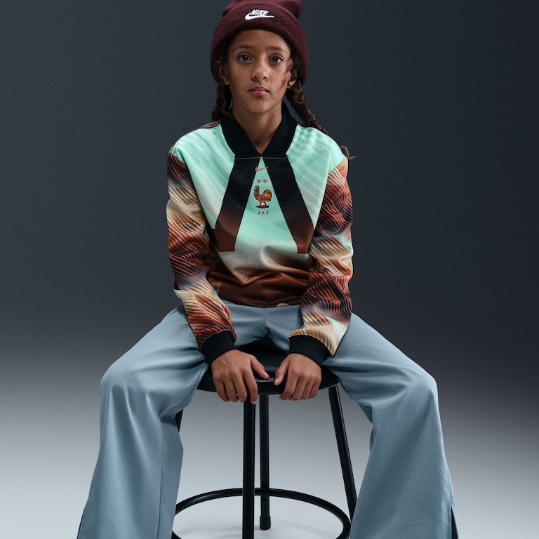 Camisa de Goleiro França Manga Longa 2025/26 Nike Infantil - Foto 2