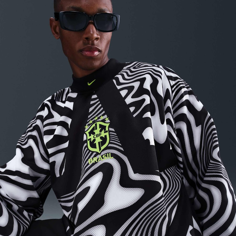 Camisa de Goleiro Brasil Manga Longa 2025/26 Nike Masculina - Foto 3