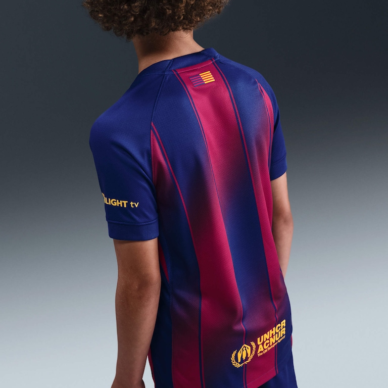 Camisa Barcelona Nike I 2025/26 Torcedor Pro Infantil - Foto 2