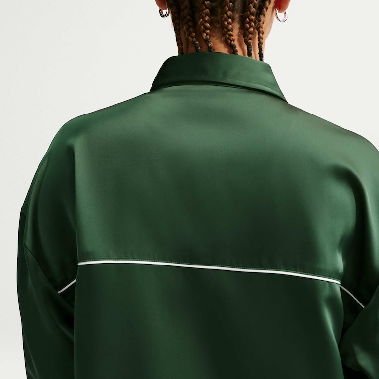 Camisa Nike Sportswear Woven Manga Longa Feminina - Foto 2