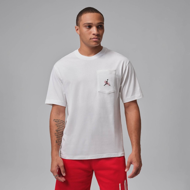 Camiseta Jordan Pocket Crew Masculina - Foto 1