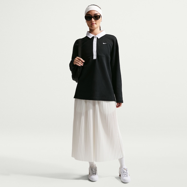 Camisa Polo Nike Sportswear Street Essentials Oversized Feminina - Foto 1