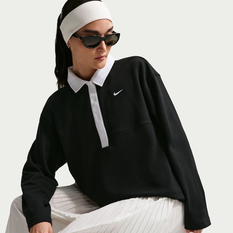 Camisa Polo Nike Sportswear Street Essentials Oversized Feminina - Foto 5