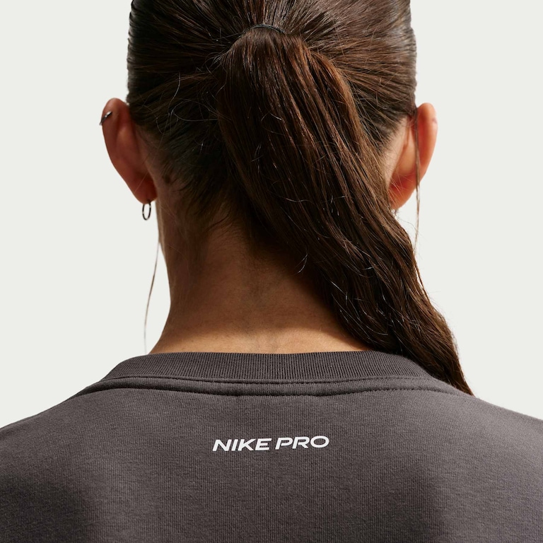 Blusão Cropped Nike Pro Fleece Feminino - Foto 2