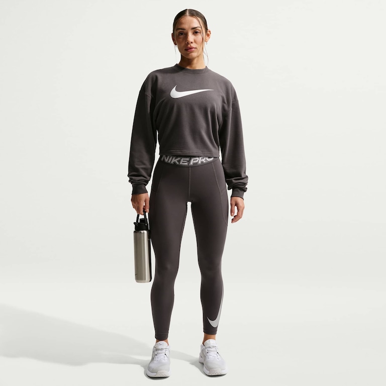 Blusão Cropped Nike Pro Fleece Feminino - Foto 4