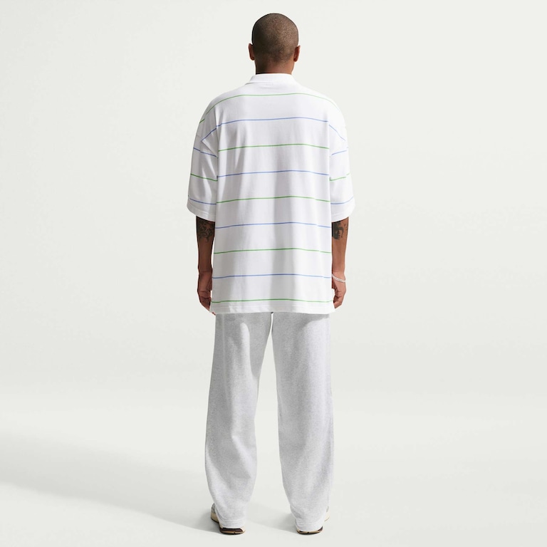 Camisa Polo Nike Club Stripe Oversized Masculina - Foto 5