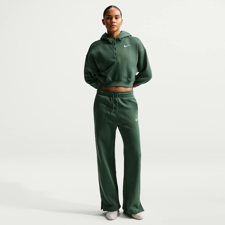 Blusão Cropped Nike Sportswear Phoenix Fleece Oversized Feminino - Foto 4