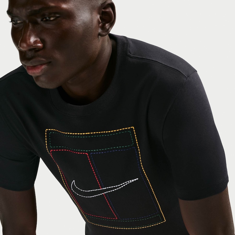 Camiseta Dri-FIT Nike Court Heritage Masculina - Foto 3