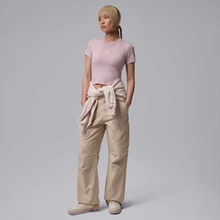 Camiseta Jordan Brooklyn Essentials Feminina - Foto 5