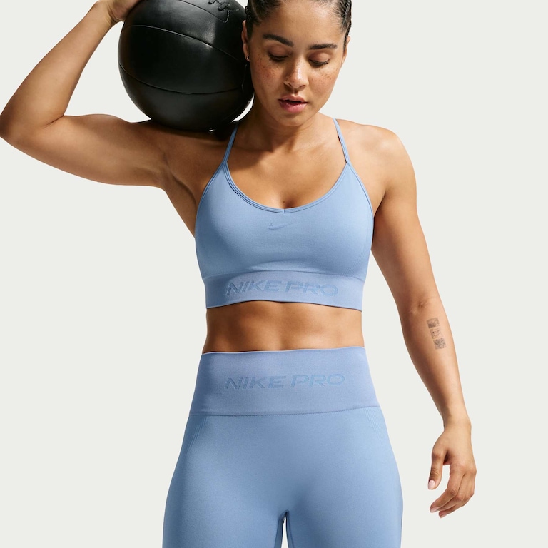 Shorts Dri-FIT Nike Pro Seamless 5" Feminino - Foto 2
