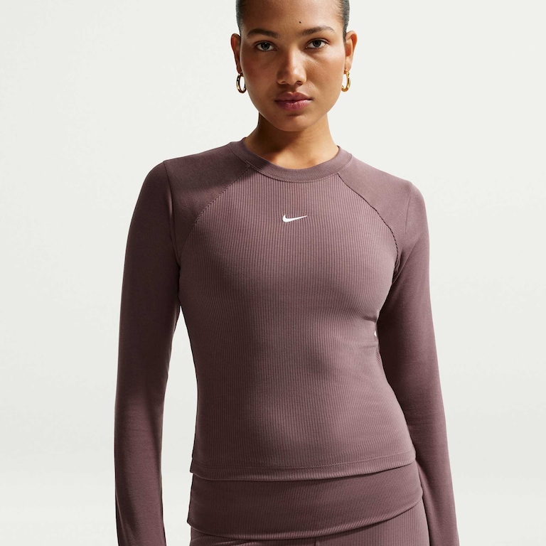 Camiseta Nike Sportswear Chill Knit Manga Longa Feminina - Foto 1