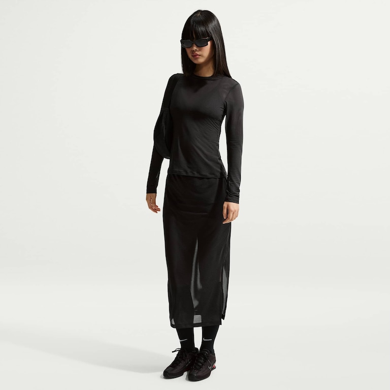 Camiseta Nike Sportswear Sheer Manga Longa Feminina - Foto 4