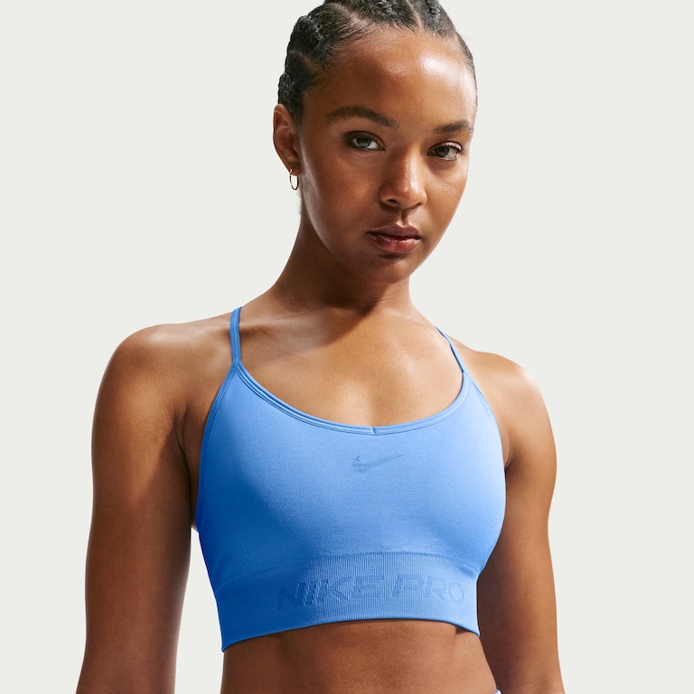 Top Dri-FIT Nike Pro Seamless Feminino - Foto 1