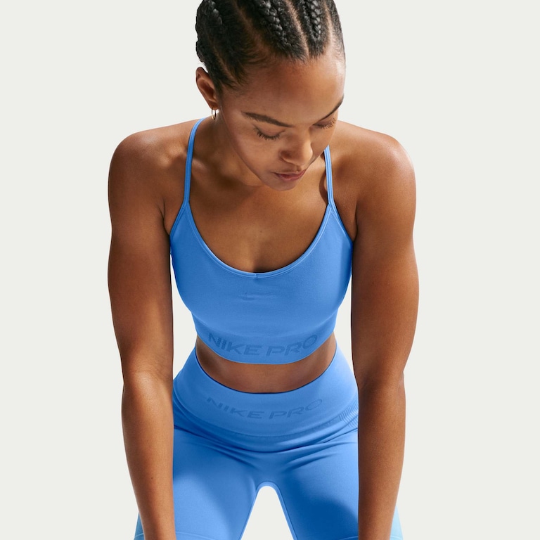 Top Dri-FIT Nike Pro Seamless Feminino - Foto 3