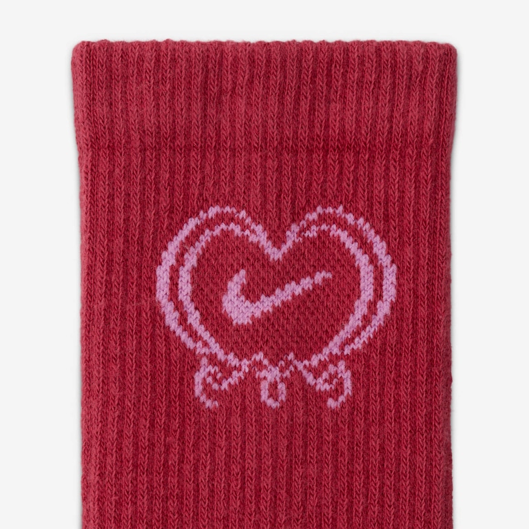 Meia Nike Everyday Plus "Valentines Day" Unissex - Foto 4