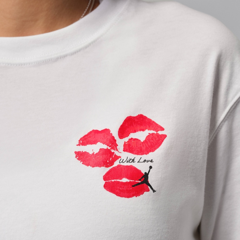 Camiseta Jordan Flight Kiss Feminina - Foto 4