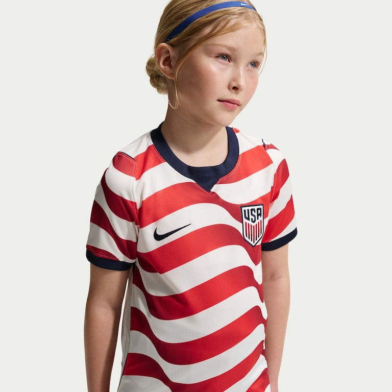Camisa Estados Unidos Nike I 2026/27 Torcedor Pro Infantil - Foto 1