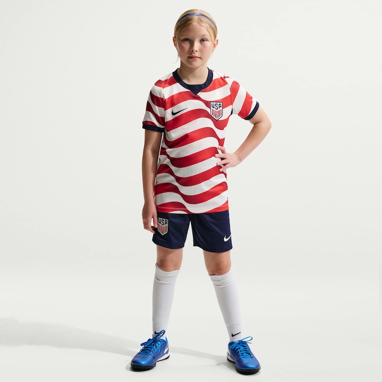 Camisa Estados Unidos Nike I 2026/27 Torcedor Pro Infantil - Foto 3