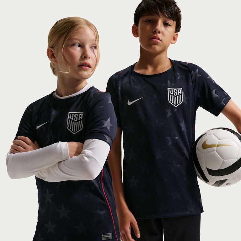Camisa Estados Unidos Nike II 2026/27 Torcedor Pro Infantil - Foto 1