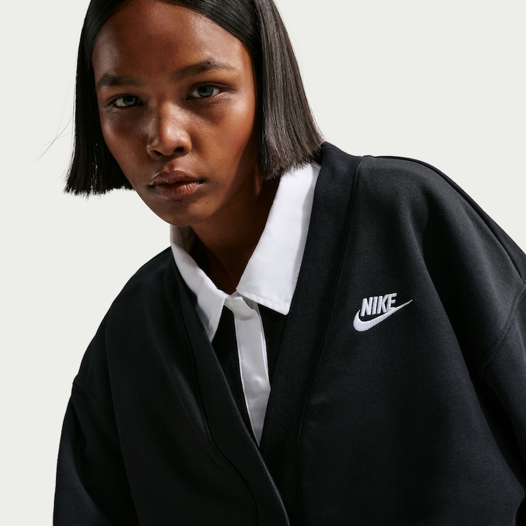Cardigan Nike Sportswear Club Fleece Feminino - Foto 2
