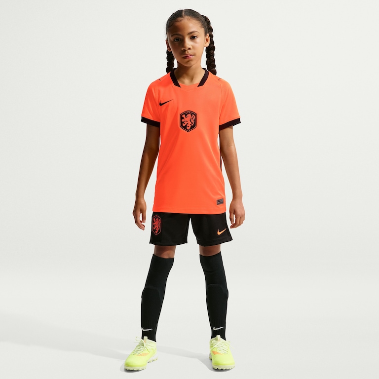 Camisa Holanda Nike I 2026/27 Torcedor Pro Infantil - Foto 3
