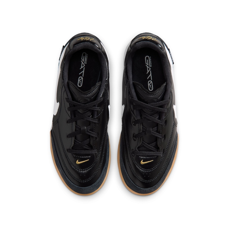 Chuteira Futsal Nike Tiempo Street Gato Low Infantil - Foto 4