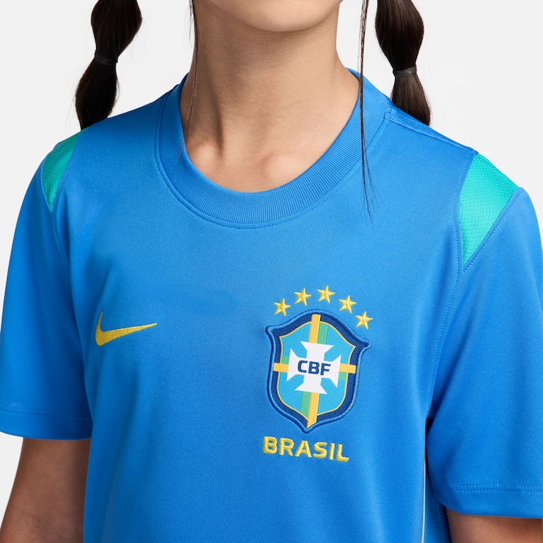 Camiseta Brasil Dri-FIT Nike Academy Pro Infantil - Foto 3