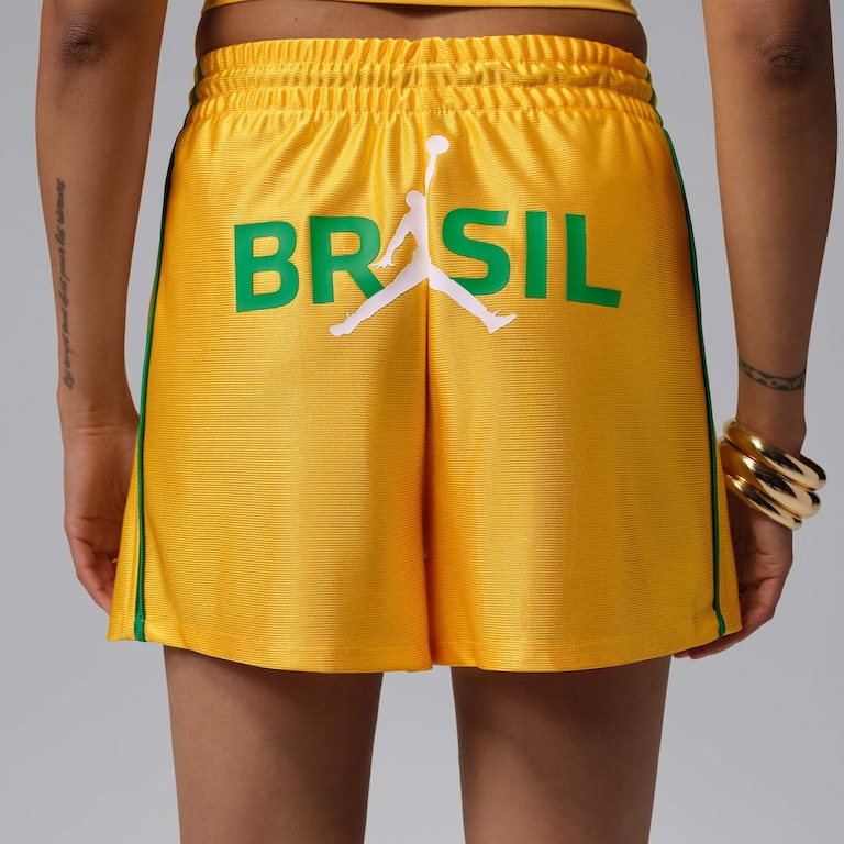 Shorts Brasil Jordan Brooklyn Knit Feminino - Foto 3