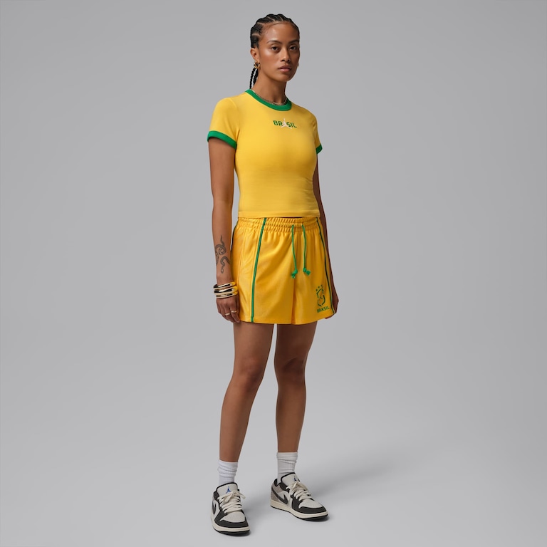 Shorts Brasil Jordan Brooklyn Knit Feminino - Foto 6