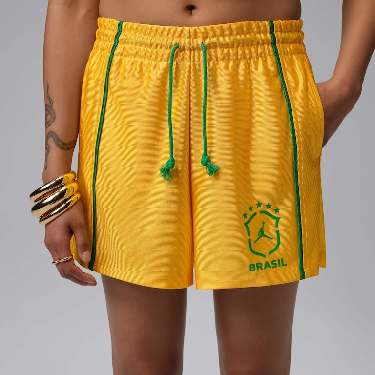Shorts Brasil Jordan Brooklyn Knit Feminino - Foto 2