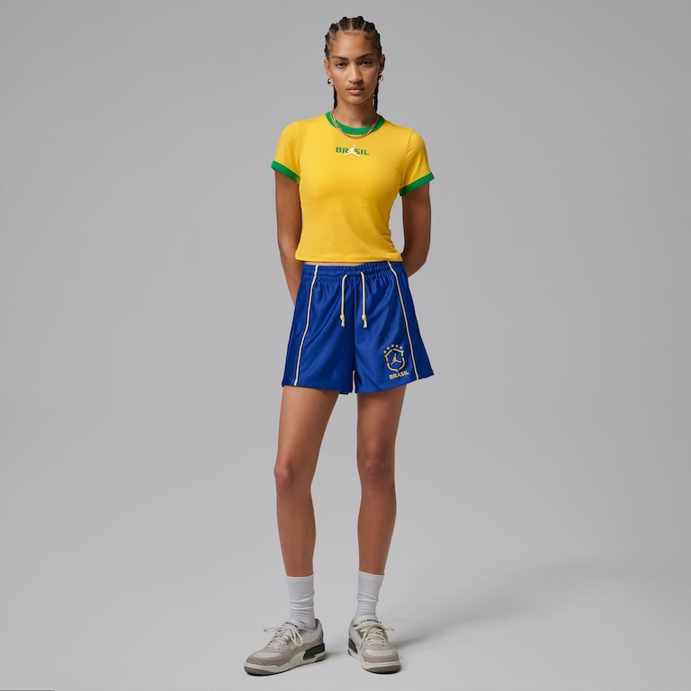 Shorts Brasil Jordan Brooklyn Knit Feminino - Foto 6