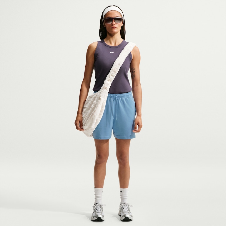 Shorts Nike Sportswear Chill Knit Feminino - Foto 1