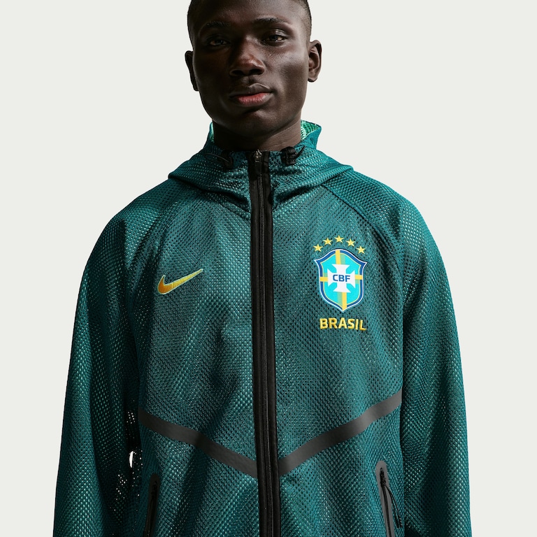 Jaqueta Brasil Dri-FIT Nike Knit Hino Masculina - Foto 1