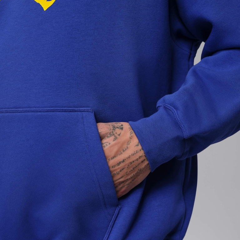 Blusão Brasil Jordan Brooklyn Fleece Masculino - Foto 4