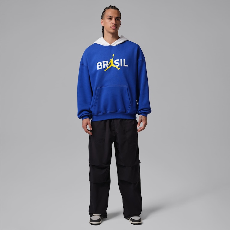 Blusão Brasil Jordan Brooklyn Fleece Masculino - Foto 6