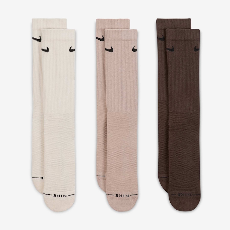 Meia Nike Everyday Elevated Crew (3 Pares) Unissex - Foto 2