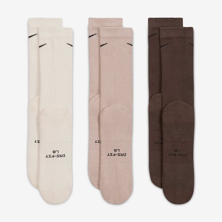 Meia Nike Everyday Elevated Crew (3 Pares) Unissex - Foto 3