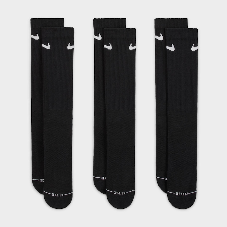 Meia Nike Everyday Elevated Crew (3 Pares) Unissex - Foto 2