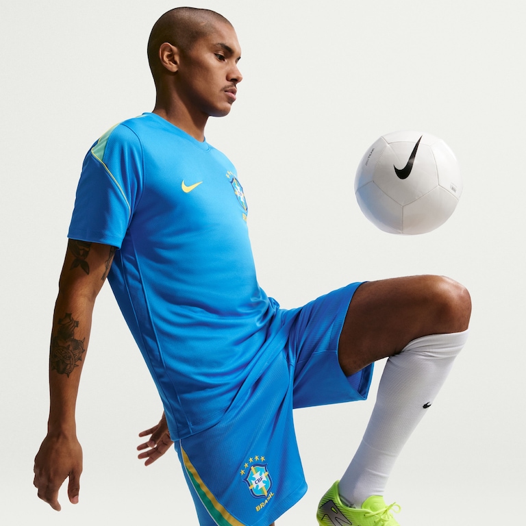 Shorts Brasil Nike I 2026/27 Torcedor Pro Masculino - Foto 3