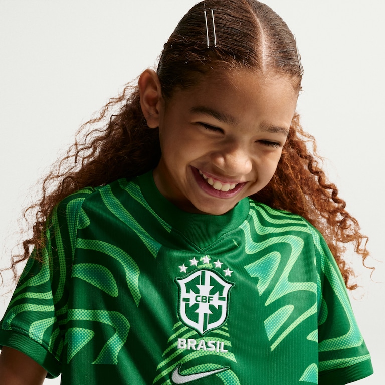 Camisa de Goleiro Brasil Nike II 2026/27 Torcedor Pro Infantil - Foto 2