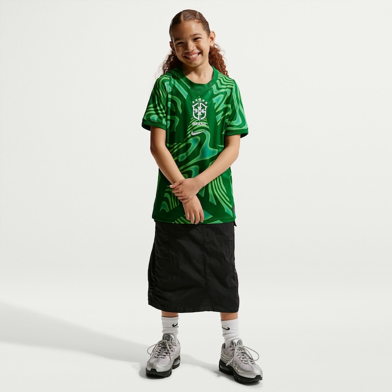 Camisa de Goleiro Brasil Nike II 2026/27 Torcedor Pro Infantil - Foto 4