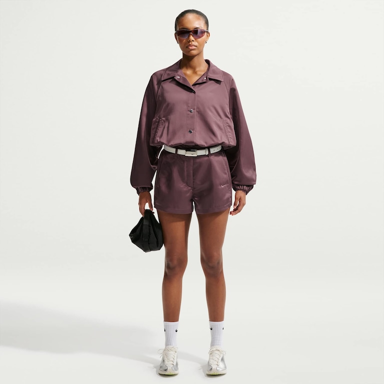 Shorts Nike Sportswear Satin High-Rise Feminino - Foto 1