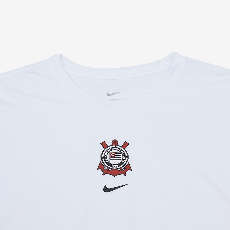 Camiseta Corinthians Nike Crest Feminina - Foto 3