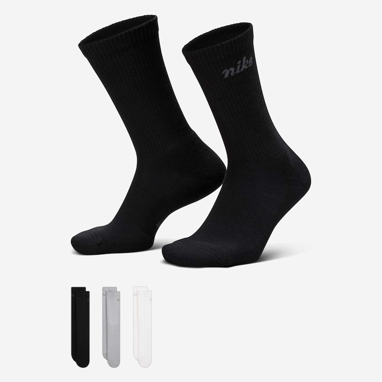 Meia Nike Everyday Elevate (3 Pares) Unissex - Foto 1