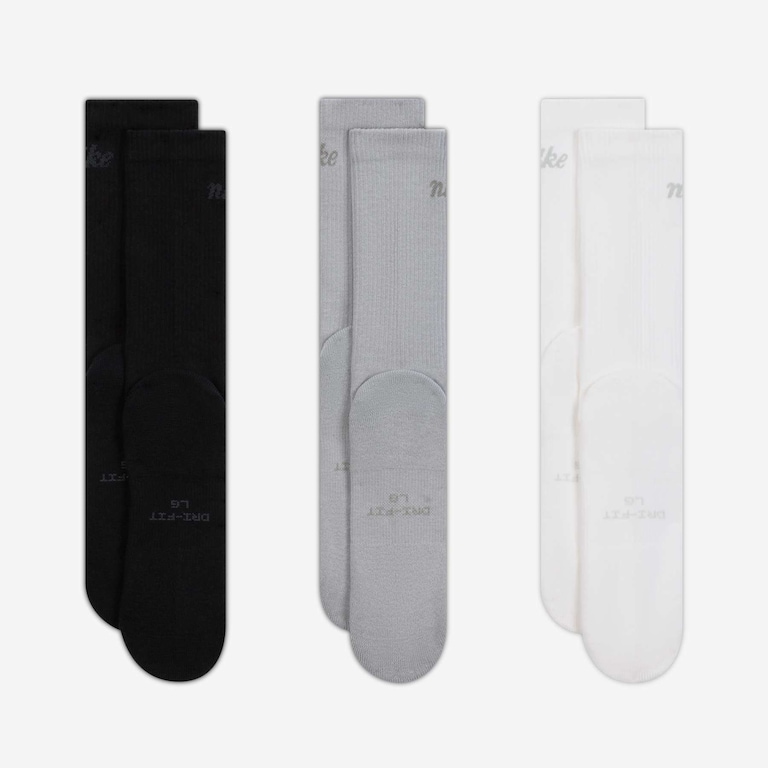 Meia Nike Everyday Elevate (3 Pares) Unissex - Foto 3