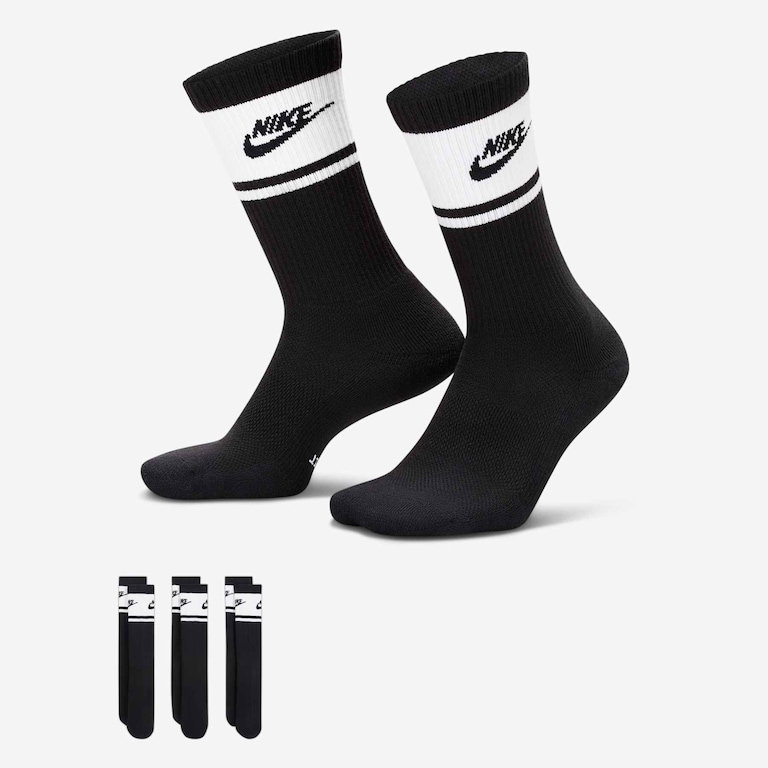 Meia Nike Everyday Elevated (3 Pares) Unissex - Foto 1